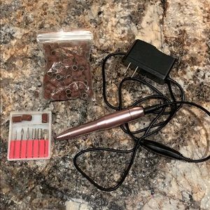 Nail drill kit and tips